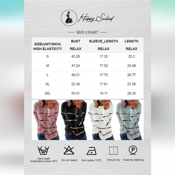 Black Tie Dye Printed Striped Pullover - Picture 4 of 8